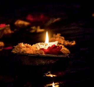 Photo of a Lighted Candle